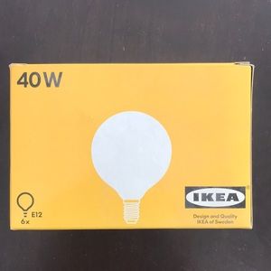 4/$20 IKEA 6x e12 lightbulbs